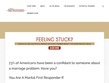 Tablet Screenshot of maritalfirstresponders.com